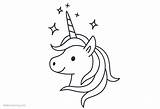 Unicorn Coloring Head Pages Clipart Printable Kids Print Color Adults sketch template