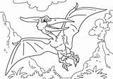 Pteranodon Coloring Dinosaur Colorear Para Dinosaurio Pages sketch template