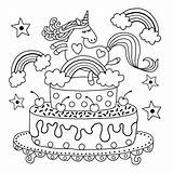 Tort Urodzinowy Kolorowanka Malowankę Wydrukuj Druku sketch template