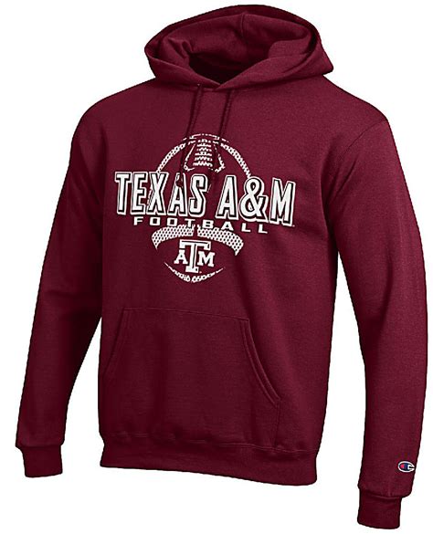 texas  aggies maroon football powerblend screened hoodie sweatshirt
