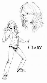 Mortal Shadowhunters Instruments Clary Fanarts sketch template