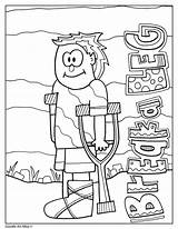 Idioms Classroomdoodles Leg Break Coloring Doodles Classroom sketch template