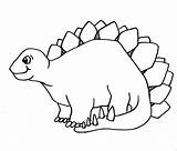Outline Stegosaurus Cliparts Dinosaur Baby Template Printable Dinosaurs Kids Coloring Pages Attribution Forget Link Don Simple sketch template
