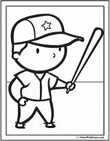 Baseball Coloring Pages Preschool Printable Print Team Sports Pdf Colorwithfuzzy sketch template