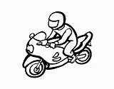 Biker Coloring Dibujo Pages Coloringcrew Motorbikes sketch template