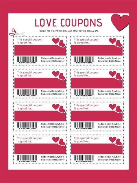 editable love coupons   special  create custom love
