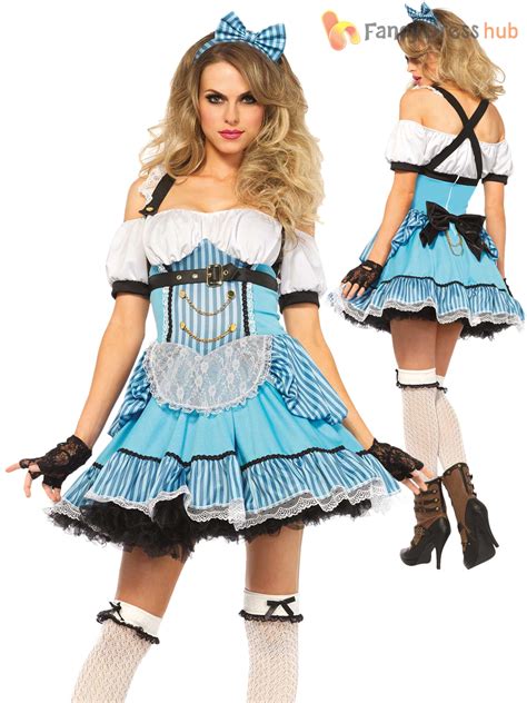 sale ladies sexy leg avenue alice in wonderland costume halloween fancy dress ebay