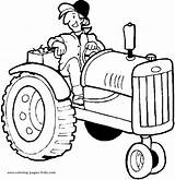 Coloring Pages Jobs Farm Family Color People Kids Farmer Tractor Printable Sheets Found sketch template