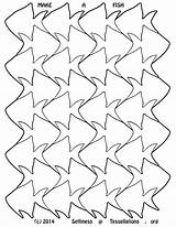 Tessellation Escher Tessellations Coloring Fish Printable Pages Mc Pattern Patterns Templates Tessellating Template Drawing Google Pdf Tesselations Leaf Book Print sketch template