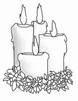 Candle Coloring Pages Candles Christmas Four Drawing Advent Big Color Draw Light Getdrawings Night Place sketch template