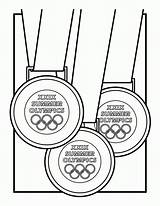 Medal Olympic Coloring Gold Drawing Clipart Getdrawings Print Coloringhome Comments sketch template