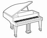 Piano Pianos Instrumentos Musicales Colorir Facil Cuerda Conmishijos Musicais Infantiles sketch template