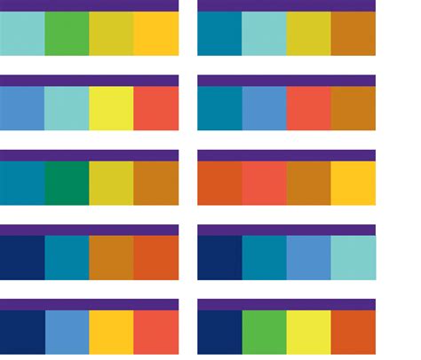 color examples color palette charts  graphs palette