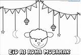 Eid Adha Colouring Mubarak Guinea Fitr Themumeducates Lovely sketch template