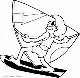 Coloring Pages Summer Holiday Vacation Kleurplaat Season Kids Windsurfen Printable Fun Color Zomervakantie Sheets Kleurplaten Windsurfing Surfing Sheet Found Allkidsnetwork sketch template