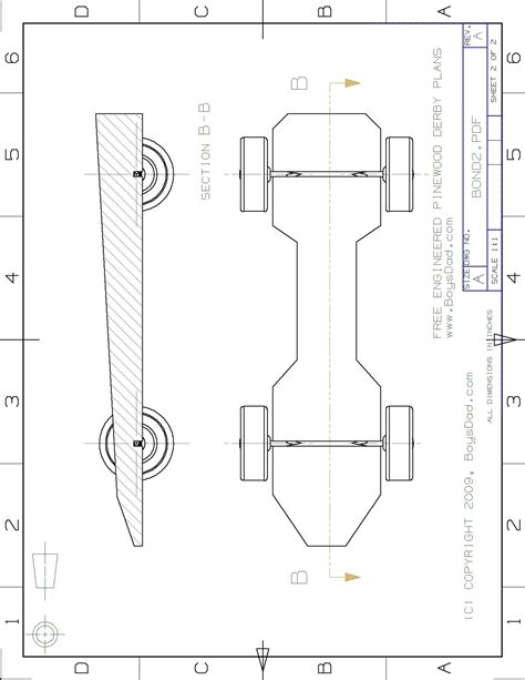 pinewood derby wedge template