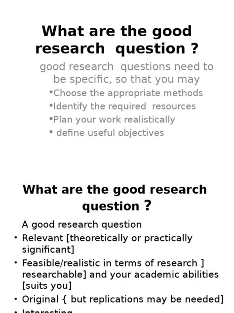 good research question good research questions