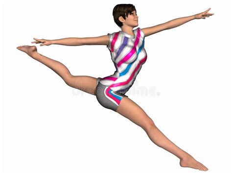 gymnastic pose stock illustration illustration of body 13492247