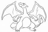 Charizard Pokemon Pages Colouring Coloring Colo Draw sketch template