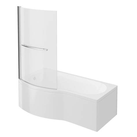 Cruze B Shaped Shower Bath With Screen And Panel Victorian Plumbing