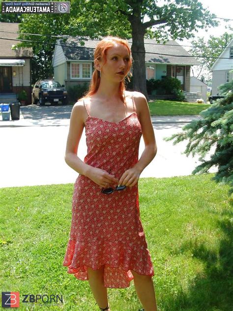 upskirt redhead outdoors in white undies zb porn