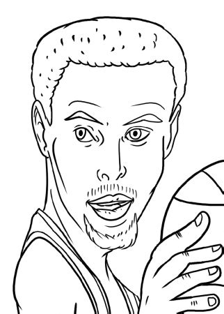 basketball player stephen curry coloring pages coloring  drawing