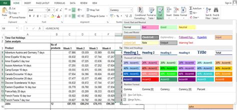total cell style  excel stl blog