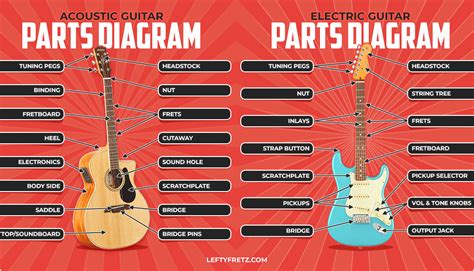 parts   guitar explained acoustic electric diagrams