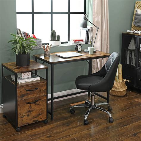 vasagle writing desk computer desk small office table