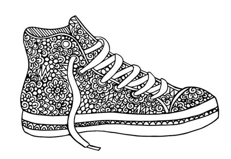 tennis shoes coloring pages loudlyeccentric