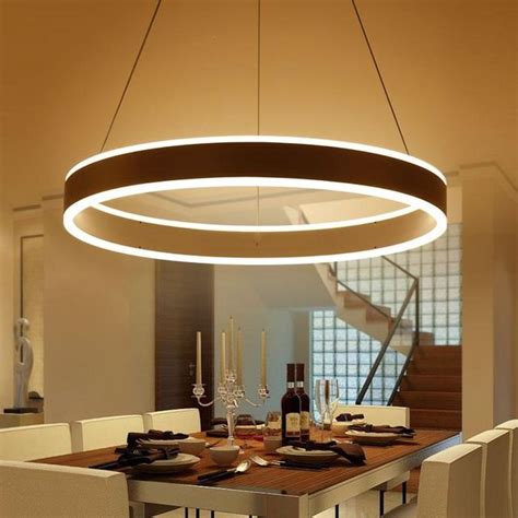 moderne led ring hanglampen voor eetkamer woonkamer restaurant keuken wit ac  armatuur opg