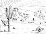 Desert Drawing Landscape Drawings Scene Ecosystem Pencil Sketches Arctic Sketch Coloring Deviantart Lessons Cartoon Step Paintingvalley Artwork Easy Long Wolf sketch template