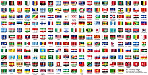 country flags   world  waving flags