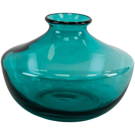 Dahlia Glass Vase Turquoise Warings Store
