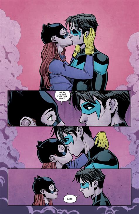 Batgirl 2016 Issue 15 Batgirl And Nightwing Kiss