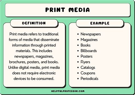 print media examples