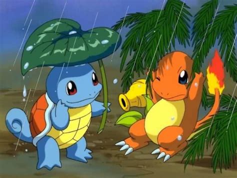 Squirtle And Charmander Pokémon Wallpaper 20889696 Fanpop