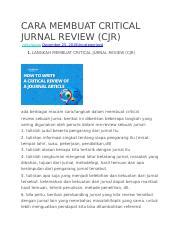 membuat critical jurnal reviewdocx  membuat critical jurnal