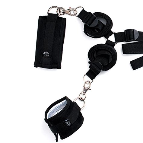 fifty shades of grey hard limits bed restraint kit for