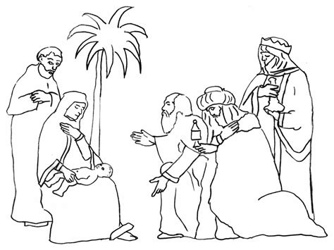 imagenes cristianas  colorear dibujos  colorear de los reyes magos