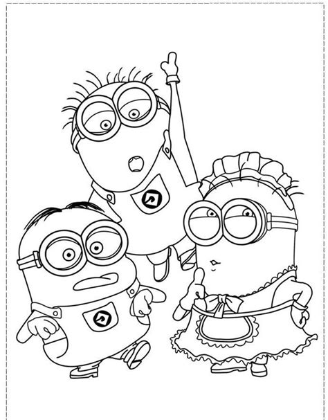 print  amazing coloring page despicable   pins