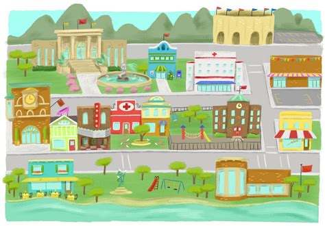 map  town clipart   cliparts  images  clipground