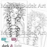 Mariola Budek Coloring sketch template