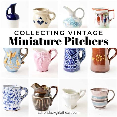collecting vintage miniature pitchers adirondack girl  heart vintage miniatures miniatures