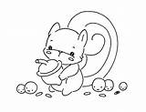 Squirrel Cute Coloring Pages Chibi Little Stuff Digistamp Embroidery Patterns Drawing Sliekje Drawings sketch template