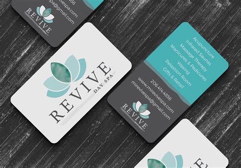 revive day spa  behance