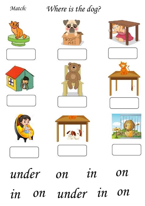 dog interactive worksheet english activities  kids