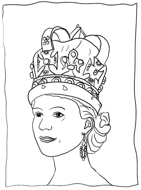 queen cartoon coloring coloring pages