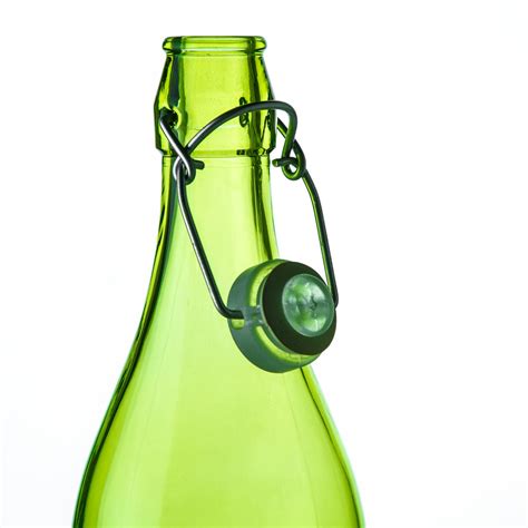 Green Swing Top Glass Water Bottle 33 75oz — Maison Midi