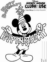 Mouse Clubhouse Coloring Pages Mickey Printable Print Color Kids Disney Recommended Getcolorings sketch template